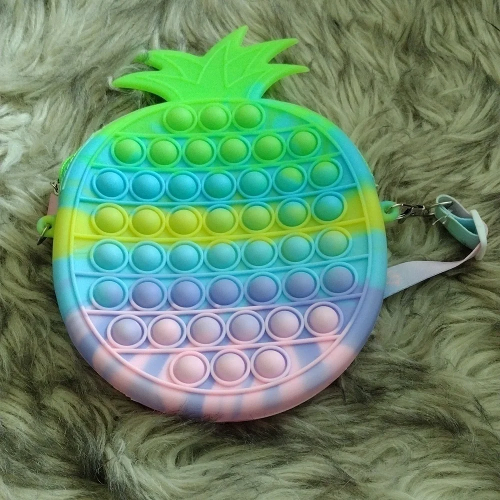 Pop it purse for little girls